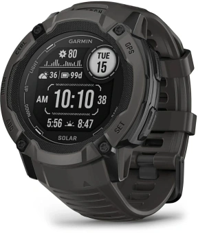 Смарт-часы Garmin Instinct 2X Solar 50мм 1" MIP корп.черный рем.черный (010-02805-00) - купить недорого с доставкой в интернет-магазине