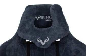 Кресло игровое Zombie VIKING KNIGHT Fabric синий Light-27 с подголов. крестов. металл - купить недорого с доставкой в интернет-магазине