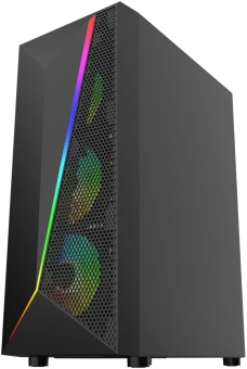 Корпус Bloody BD-CC106F черный без БП ATX 4x120mm 1xUSB2.0 1xUSB3.0 audio bott PSU - купить недорого с доставкой в интернет-магазине