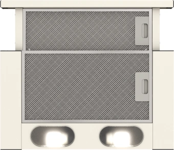 Вытяжка встраиваемая Elikor Интегра 60П-400-В2Л топленое молоко управление: кулисные переключатели (1 мотор) - купить недорого с доставкой в интернет-магазине