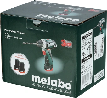 Дрель-шуруповерт Metabo PowerMaxx BS аккум. патрон:быстрозажимной (600984000) - купить недорого с доставкой в интернет-магазине