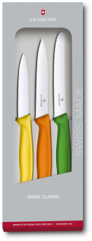 Набор ножей кухон. Victorinox Swiss Classic (6.7116.31G) компл.:3предм. ассорти подар.коробка - купить недорого с доставкой в интернет-магазине