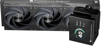 Система водяного охлаждения Thermalright Stream Vision 360 Soc-AM5/AM4/1200/1700/1851 черный 4-pin 28.1dB Al LCD Ret (S-VISION-360-BL) - купить недорого с доставкой в интернет-магазине