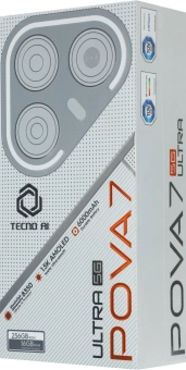 Смартфон Tecno Pova 7 Ultra 5G 256Gb 8Gb черный моноблок 3G 4G 2Sim 6.67" 1260x2800 Android 15 108Mpix 802.11 a/b/g/n/ac/ax NFC GPS GSM900/1800 Protect - купить недорого с доставкой в интернет-магазине