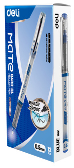 Ручка роллер Deli EQ400-BL син. черн. линия 0.5мм - купить недорого с доставкой в интернет-магазине