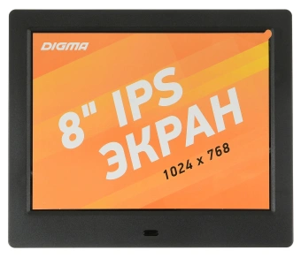 Фоторамка Digma 8" PF-843 IPS 1024x768 черный пластик ПДУ Видео - купить недорого с доставкой в интернет-магазине