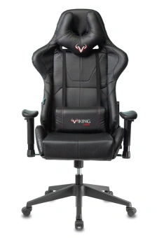 Кресло игровое Zombie VIKING 5 AERO Edition черный экокожа с подголов. крестов. пластик - купить недорого с доставкой в интернет-магазине
