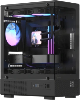 Корпус Formula Crystal Z1CM Plus AR v2 черный без БП mATX 5x120mm 1xUSB3.0 audio bott PSU - купить недорого с доставкой в интернет-магазине