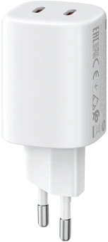 Сетевое зар./устр. Xiaomi Nano Turbo Charging 45W 4.1A+3A+2.25A (PD+QC) 2xUSB type-C универсальное белый (BHR087OEU) - купить недорого с доставкой в интернет-магазине