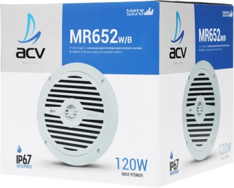 Колонки автомобильные ACV Marine MR652 60Вт 90дБ 16.5см (6 1/2дюйм) (ком.:2кол.) коаксиальные двухполосные - купить недорого с доставкой в интернет-магазине