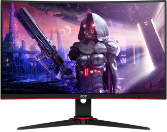 Монитор AOC 23.6" Gaming C24G2AE черный/красный VA LED 16:9 HDMI M/M матовая 250cd 178гр/178гр 1920x1080 165Hz FreeSync Premium VGA DP FHD 3.84кг - купить недорого с доставкой в интернет-магазине