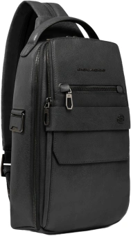 Рюкзак слинг мужской Piquadro Solm CA7028S141/N черный натур.кожа - купить недорого с доставкой в интернет-магазине