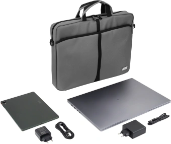 Сумка для ноутбука 17.3" Digma W-210 серый/черный полиэстер (W210GBK) - купить недорого с доставкой в интернет-магазине