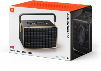 Колонка порт. JBL Authentics 300 Google Assistant, Amazon Alexa черный 100W 2.1 BT 4800mAh (JBLAUTH300BLK) - купить недорого с доставкой в интернет-магазине