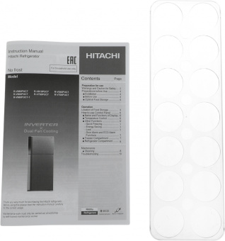 Холодильник Hitachi R-V660PUC7-1 PWH 2-хкамерн. белый глянц. инвертер - купить недорого с доставкой в интернет-магазине