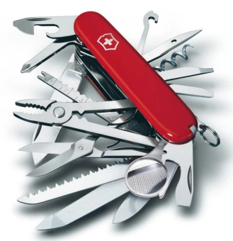 Нож перочинный Victorinox SwissChamp (1.6795) 91мм 33функц. красный карт.коробка - купить недорого с доставкой в интернет-магазине