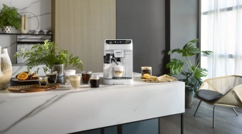 Кофемашина Delonghi Magnifica Plus ECAM320.60.W 1450Вт белый/черный - купить недорого с доставкой в интернет-магазине