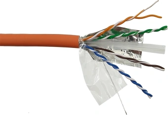 Кабель информационный Lanmaster LAN-6AFTP-LSZH-OR кат.6A FTP 4 пары 23AWG LSZH внутренний 305м оранжевый - купить недорого с доставкой в интернет-магазине