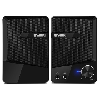 Колонки Sven 248 2.0 черный 6Вт - купить недорого с доставкой в интернет-магазине
