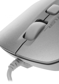 Мышь A4Tech Fstyler FM26 серебристый/белый оптическая 1600dpi USB для ноутбука 4but (FM26 USB (ICY WHITE)) - купить недорого с доставкой в интернет-магазине