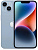 Смартфон Apple A2884 iPhone 14 128Gb 6Gb голубой моноблок 3G 4G 2Sim 6.1" 1170x2532 iOS 16 12Mpix 802.11 a/b/g/n/ac/ax NFC GPS GSM900/1800 GSM1900 TouchSc Protect