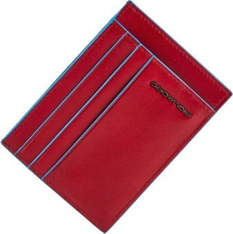 Чехол для кредитных карт Piquadro Blue Square PP2762B2R/R красный натур.кожа - купить недорого с доставкой в интернет-магазине