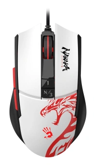 Мышь A4Tech Bloody L65 Max белый/рисунок оптическая 12000dpi USB 6but (L65 MAX NARAKA) - купить недорого с доставкой в интернет-магазине