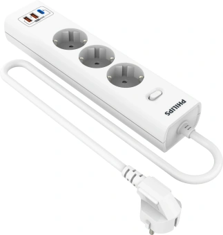 Сетевой фильтр Philips CHP8236WB/51 3м (3 розетки) белый (коробка) - купить недорого с доставкой в интернет-магазине