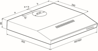 Вытяжка козырьковая Krona Jessica slim 600 металлик управление: кнопочное (1 мотор) - купить недорого с доставкой в интернет-магазине