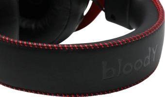 Наушники с микрофоном A4Tech Bloody M590i красный/черный 1м мониторные USB оголовье (M590I SPORTS RED) - купить недорого с доставкой в интернет-магазине