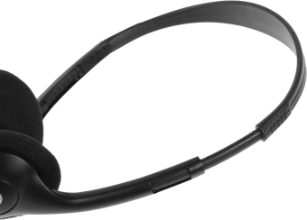 Наушники с микрофоном Defender Aura 102 черный 1.8м накладные оголовье (63102) - купить недорого с доставкой в интернет-магазине