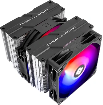 Устройство охлаждения(кулер) Thermalright Peerless Assassin 140 SE ARGB Soc-AM5/AM4/1200/1700/1851 черный 4-pin 19-25.6dB Al+Cu 1000gr Ret (PA140-SE-ARGB) - купить недорого с доставкой в интернет-магазине