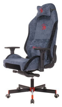 Кресло игровое A4Tech Bloody GC-470 синий с подголов. крестов. металл - купить недорого с доставкой в интернет-магазине