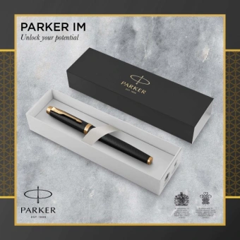 Ручка роллер Parker IM Premium T323 (CW1931660) Black GT F черн. черн. подар.кор. - купить недорого с доставкой в интернет-магазине