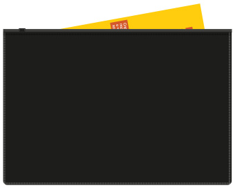 Папка на молнии ZIP Бюрократ -BPM4A2BLCK A4+ полипропилен 0.15мм черный цвет молнии черный - купить недорого с доставкой в интернет-магазине