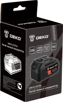 Батарея аккумуляторная Deko UNV4.0 EXTRA 20В 4.0Ач Li-Ion (063-4496) - купить недорого с доставкой в интернет-магазине