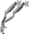 Кронштейн для мониторов ЖК Digma D-MM302D серый 17"-35" макс.9кг крепление к столешнице поворот и наклон - купить недорого с доставкой в интернет-магазине