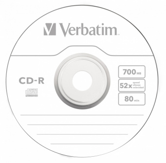 Диск CD-R Verbatim 700Mb 52x Slim case (10шт) (43415) - купить недорого с доставкой в интернет-магазине