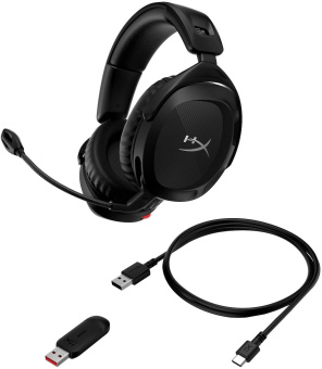 Наушники с микрофоном HyperX Cloud Stinger 2 wireless black черный мониторные Radio оголовье (676A2AA) - купить недорого с доставкой в интернет-магазине
