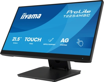 Монитор Iiyama 21.5" ProLite T2254MSC-B2AG черный IPS LED 4ms 16:9 HDMI M/M глянцевая HAS 1300:1 300cd 178гр/178гр 1920x1080 100Hz DP FHD USB Touch 2.9кг - купить недорого с доставкой в интернет-магазине