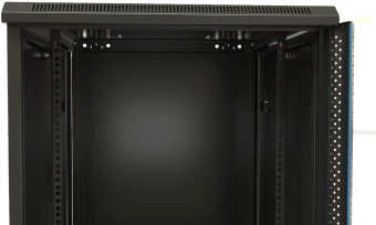 Шкаф коммутационный Hyperline (TWB-FC-1266-SR-RAL9004) настенный 12U 600x600мм пер.дв.металл 2 бок.пан. задн.дв.спл.стал.лист 60кг черный 650мм IP20 сталь - купить недорого с доставкой в интернет-магазине