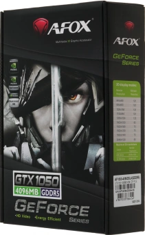 Видеокарта Afox PCI-E 3.0 AF1050-4096D5L4 NVIDIA GeForce GTX 1050 4Gb 128bit GDDR5 1354/7000 HDMIx1 DPx1 HDCP Ret - купить недорого с доставкой в интернет-магазине