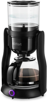 Кофеварка капельная Kitfort КТ-7136 680Вт черный - купить недорого с доставкой в интернет-магазине