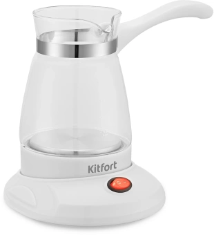Кофеварка электрическая турка Kitfort КТ-7132-2 600Вт белый - купить недорого с доставкой в интернет-магазине