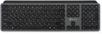 Клавиатура Оклик K859W серый/черный USB беспроводная slim Multimedia (2002136) - цена, купить или заказать с доставкой в интернет-магазине Клавиатура Оклик K859W серый/черный USB беспроводная slim Multimedia (2002136) - купить недорого с доставкой в интернет-магазине
