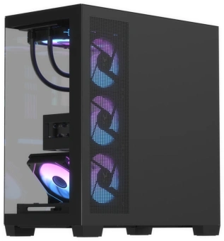 Корпус Formula Crystal Z8G Floe черный без БП ATX 8x120mm 6x140mm 2xUSB3.0 audio bott PSU - купить недорого с доставкой в интернет-магазине