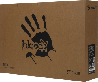 Монитор Bloody 27" MN272Q светло-серый IPS LED 1ms 16:9 HDMI M/M матовая HAS 400cd 178гр/178гр 2560x1440 240Hz G-Sync FreeSync DP 2K 6.55кг - купить недорого с доставкой в интернет-магазине