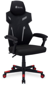 Кресло игровое Оклик 111G черный/красный сиденье черный сетка/ткань с подголов. крестов. пластик черный - купить недорого с доставкой в интернет-магазине