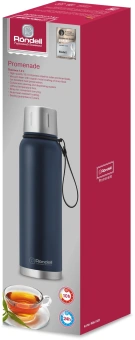 Термос для напитков Rondell Promenade RDS-1820 1л. синий картонная коробка - цена, купить или заказать с доставкой в интернет-магазине Термос для напитков Rondell Promenade RDS-1820 1л. синий картонная коробка - купить недорого с доставкой в интернет-магазине