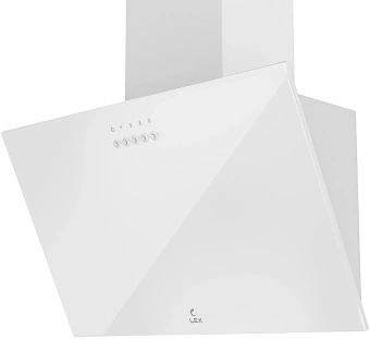 Вытяжка каминная Lex Moza 600 белый управление: кнопочное (1 мотор) - купить недорого с доставкой в интернет-магазине